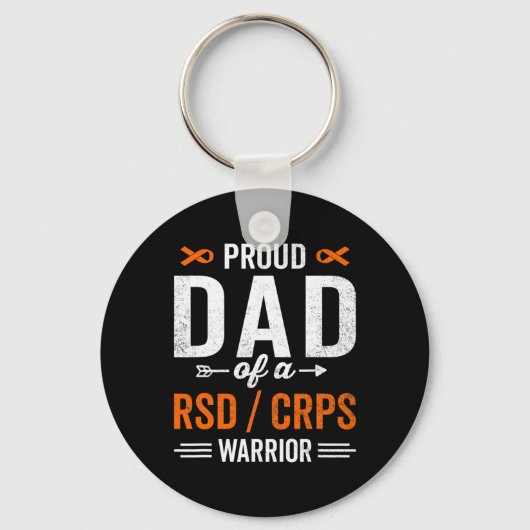 Trotse vader van een RSD CRPS Warrior Survivor Awa Sleutelhanger (Voorkant)