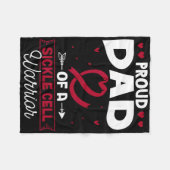 Trotse vader van een sikkelcelstrijder sikkelcel w fleece deken (Voorkant (Horizontaal))