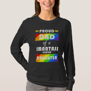 Trotse vader van een slimme lesbische dochter LGBT T-shirt