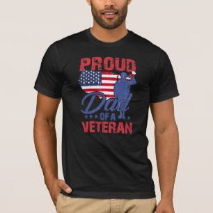 Trotse vader van een veteraan t-shirt
