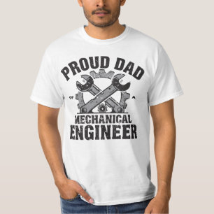 Trotse vader van een werktuigbouwkundige t-shirt