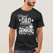 Trotse vader van eindexamenklas 2025 t-shirt (Voorkant)