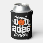 Trotse vader van eindexamenstudent basketbal 2026 blikjeskoeler (Blikje Voorkant)
