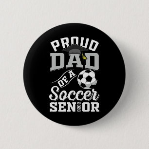 Trotse vader van eindexamenstudent voetbalklas van ronde button 5,7 cm