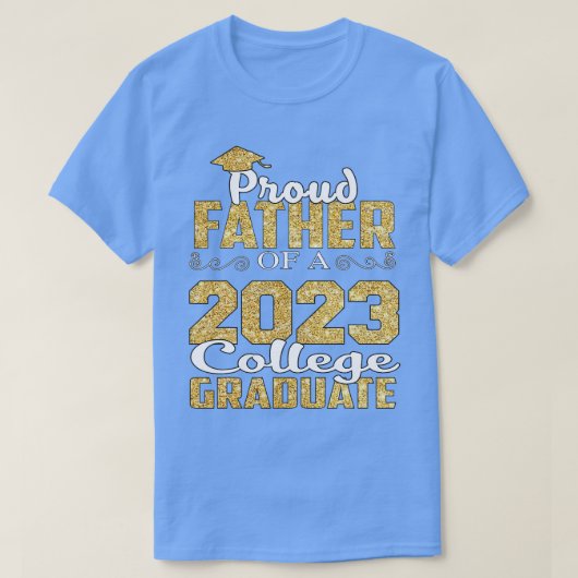 Trotse vader van Graduate College Shirt Class Grad (Design voorkant)