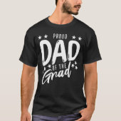 Trotse Vader van het Afstudeerder Vader Shirt voor (Voorkant)