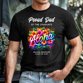 "Trotse vader van het Afstuderen" Aloha Afstuderen T-shirt