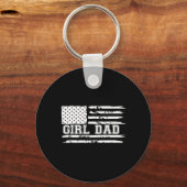 Trotse vader van meisjes vader van meisjes voor va sleutelhanger (Voorkant)