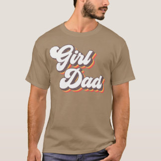 Trotse vader van meisjes Vaderdag cadeau vin T-shirt