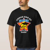 TROTSE VADER VAN Super Afstudeerder-on Dark-Editab T-shirt (Voorkant)