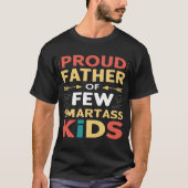 Trotse vader van weinig smartass Kinder T-shirt (Voorkant)