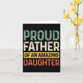 Trotse Vader Verbazingwekkende Dochter Grappige Va Kaart (Gele Bloem)