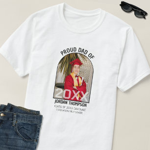 Trotse Vader Zwart & Wit Boog Foto 2026 Afstuderen T-shirt