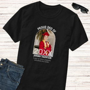 Trotse Vader Zwart & Wit Boog Foto Klas Van 2026 T-shirt