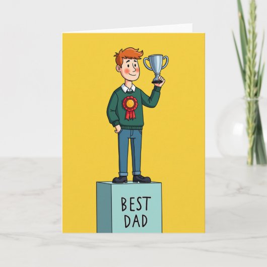 Trotse Vaderdag Figuurkaart Kaart (Voorkant)