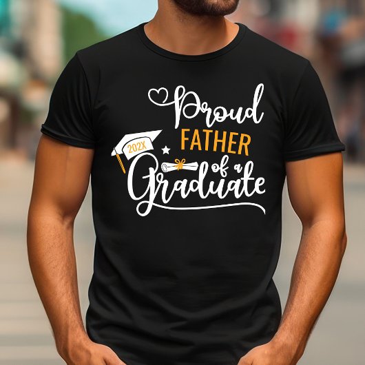 Trotse Vaderklas van 2025 Afstuderen ouder T-shirt
