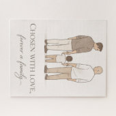 Trotse vaders LGBTQ Legpuzzel (Horizontaal)