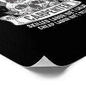 Trotse vakbond timmerman geschoolde arbeid is niet poster (Hoek)