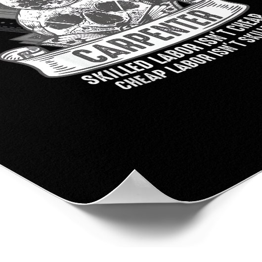 Trotse vakbond timmerman geschoolde arbeid is niet poster (Hoek)