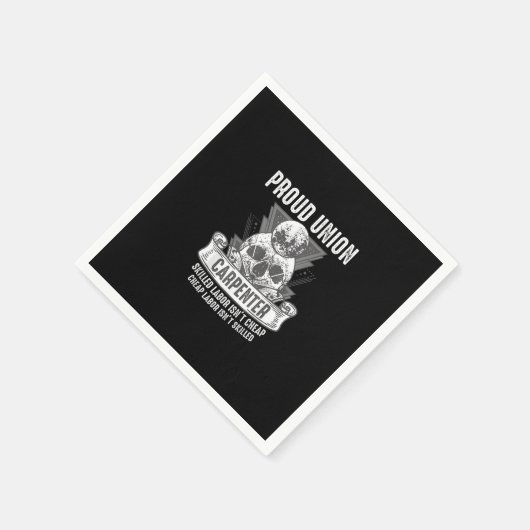 Trotse vakbond timmerman geschoolde arbeid is niet servet (Hoek)