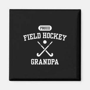 Trotse Veldhockey Opa Cool Hockeyspeler Grootvader Magneet