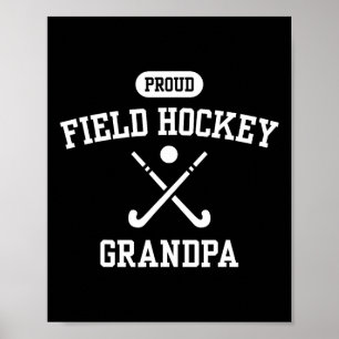 Trotse Veldhockey Opa Cool Hockeyspeler Grootvader Poster