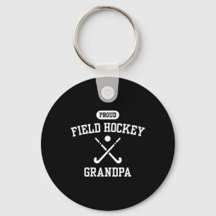 Trotse Veldhockey Opa Cool Hockeyspeler Grootvader Sleutelhanger