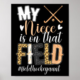 Trotse Veldhockey Tante Van Een Veldhockeyspeler A Poster