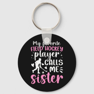 Trotse Veldhockeyzus Van Een Veldhockeyspeler Sleutelhanger