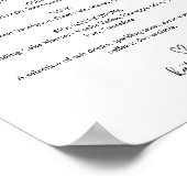 Trotse Verliefde Bruiloft Bar Menu Bord Afdrukbaar Poster (Hoek)