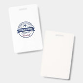 Trotse Verpleegster Zorgheld Vintage Badge (Voor- en achterkant)