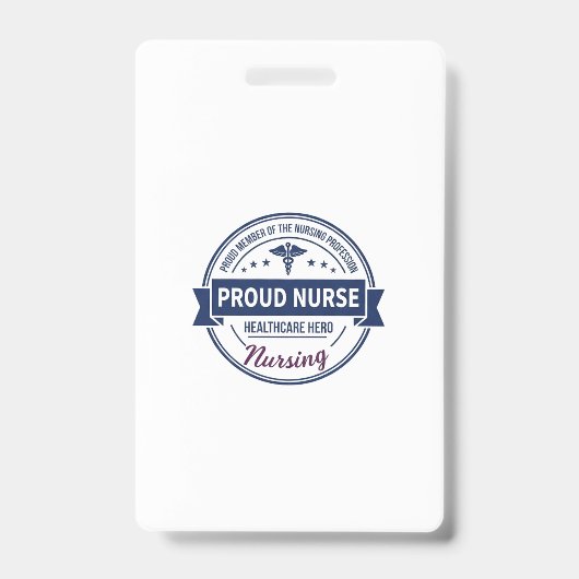 Trotse Verpleegster Zorgheld Vintage Badge (Voorzijde)