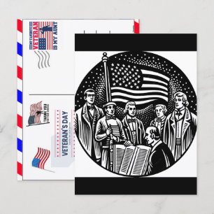 Trotse Veteraan 250 Jaar Amerika 1776 2026 Feestdagenkaart