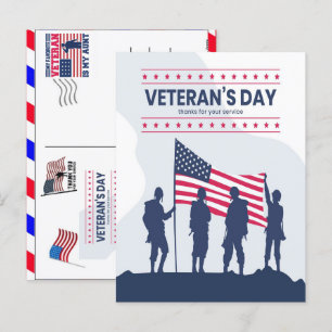 Trotse Veteraan 250 Jaar Amerika 1776 2026 Feestdagenkaart