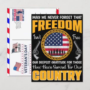 Trotse Veteraan 250 Jaar Amerika 1776 2026 Feestdagenkaart