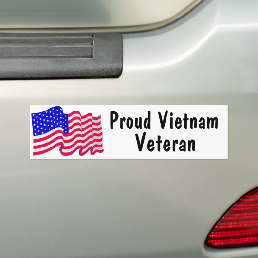 Trotse Vietnam Veteraan Bumpersticker (Op auto)