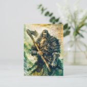 Trotse Vikingkrijger in harnas Feestdagenkaart (Staand voorkant)