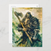 Trotse Vikingkrijger in harnas Feestdagenkaart (Voorkant / Achterkant)