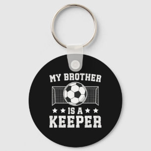 Trotse Voetbal Keeper Broer Van Een Voetbaldoelman Sleutelhanger