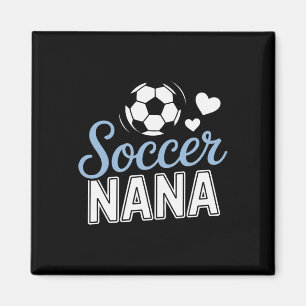 Trotse Voetbal Oma Die Kleinkinderen Steunt Bij We Magneet