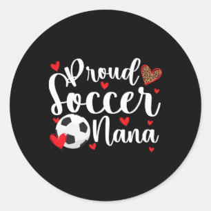 Trotse Voetbal Oma Van Een Voetballer Oma Ronde Sticker