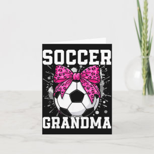 Trotse voetbal oma voetbal liefhebber moederdag kaart