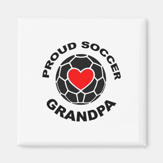 Trotse voetbal opa  magneet (Voorkant)