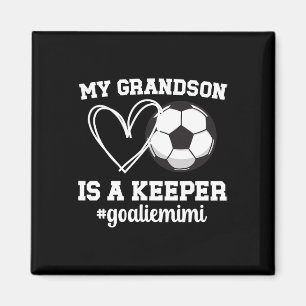 Trotse Voetbaldoelman Mimi Van Een Voetbalkeeper M Magneet
