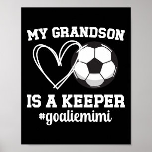 Trotse Voetbaldoelman Mimi Van Een Voetbalkeeper M Poster