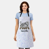 Trotse voetbalmoeder - Sidenier Kampioen Schort (Gedragen)