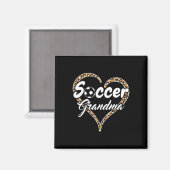 Trotse Voetbaloma Luipaardhart Magneet (Voorkant / Achterkant)