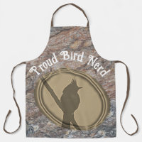 Trotse vogel nerd silhouet bruin hout vogelaar