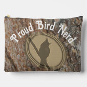 Trotse vogel nerd silhouet rustieke outdoor vogela etui (Voorkant)