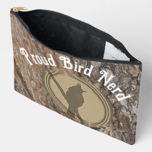Trotse vogel nerd silhouet rustieke outdoor vogela etui